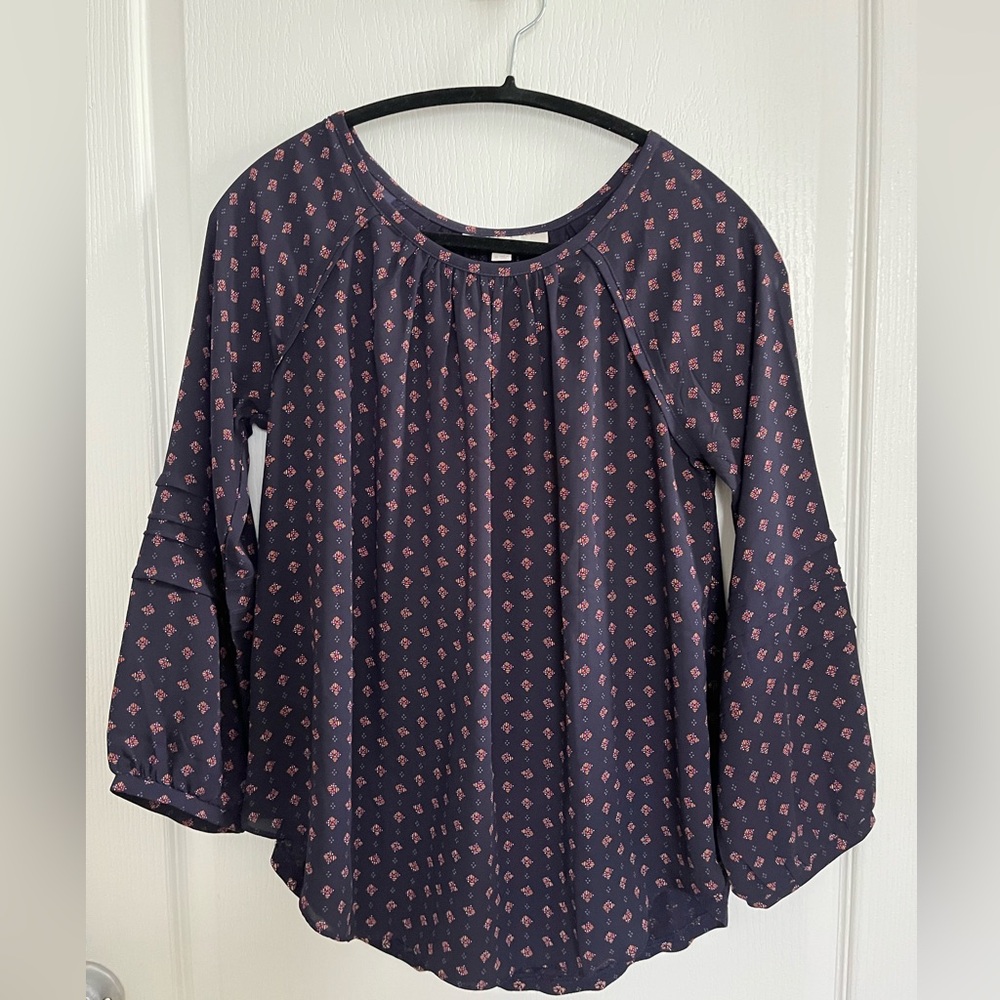 Loft Navy Blue Women's Top